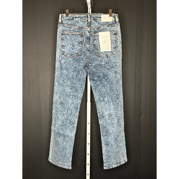 Jonathan Simkhai Standard River High Rise Straight Leg Jeans in Light Laurel 29 - Picture 4 of 8